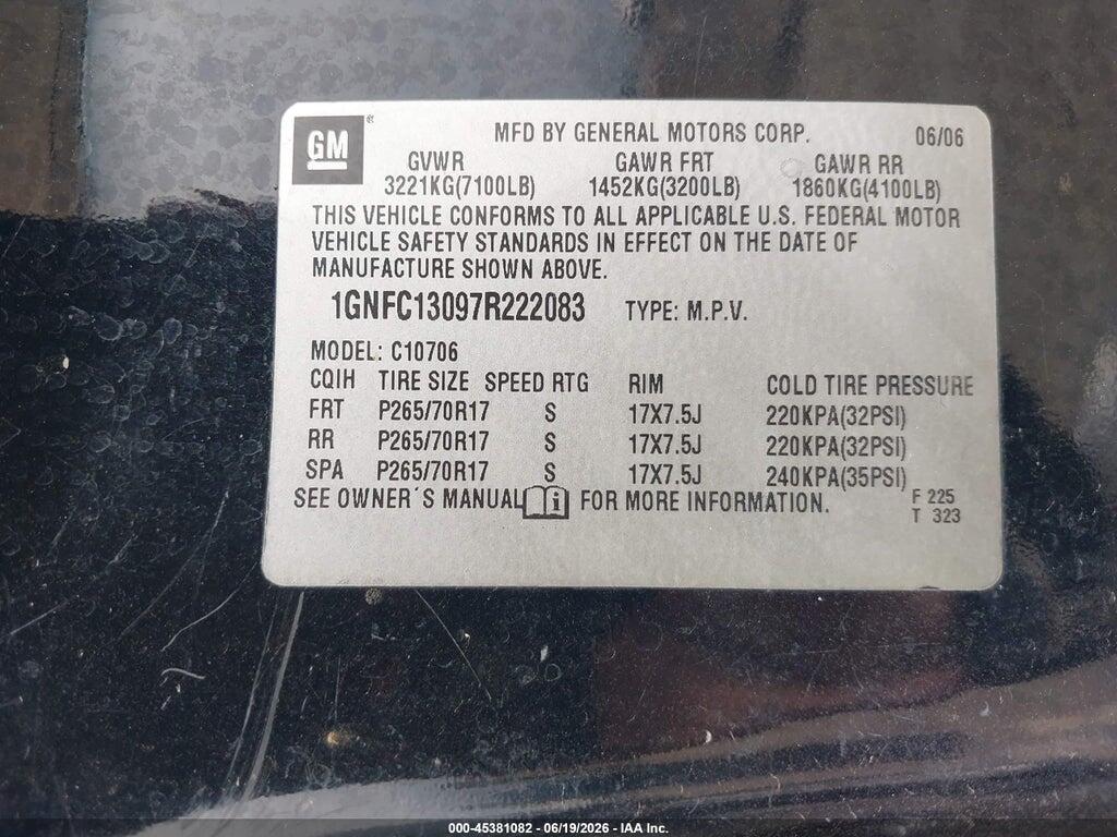 1GNFC13097R222083 2007 CHEVROLET TAHOE photo no. 9