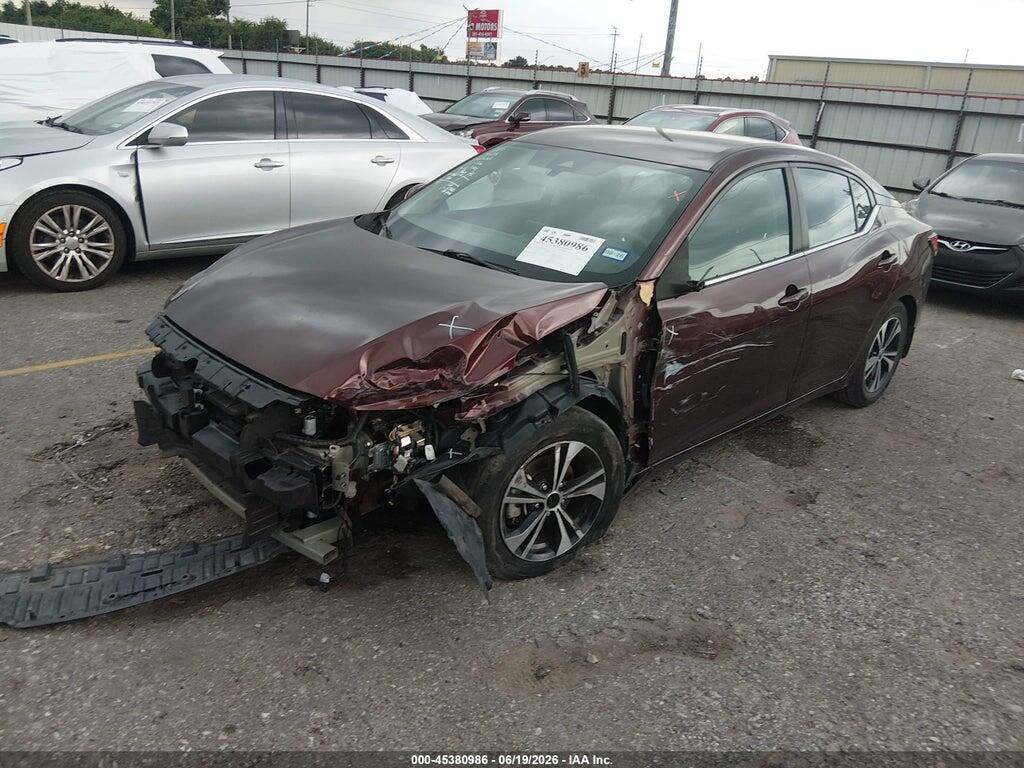 3N1AB8CV7MY309211 2021 NISSAN SENTRA photo no. 2