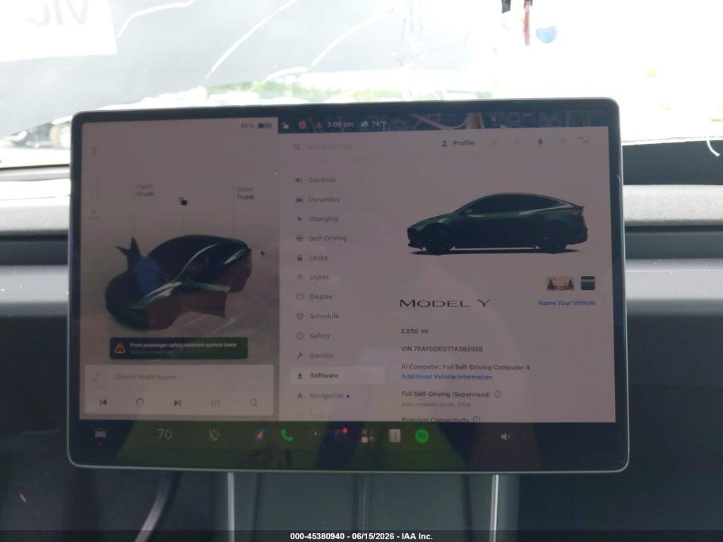 7SAYGDED7TA589958 2026 TESLA MODEL Y photo no. 7