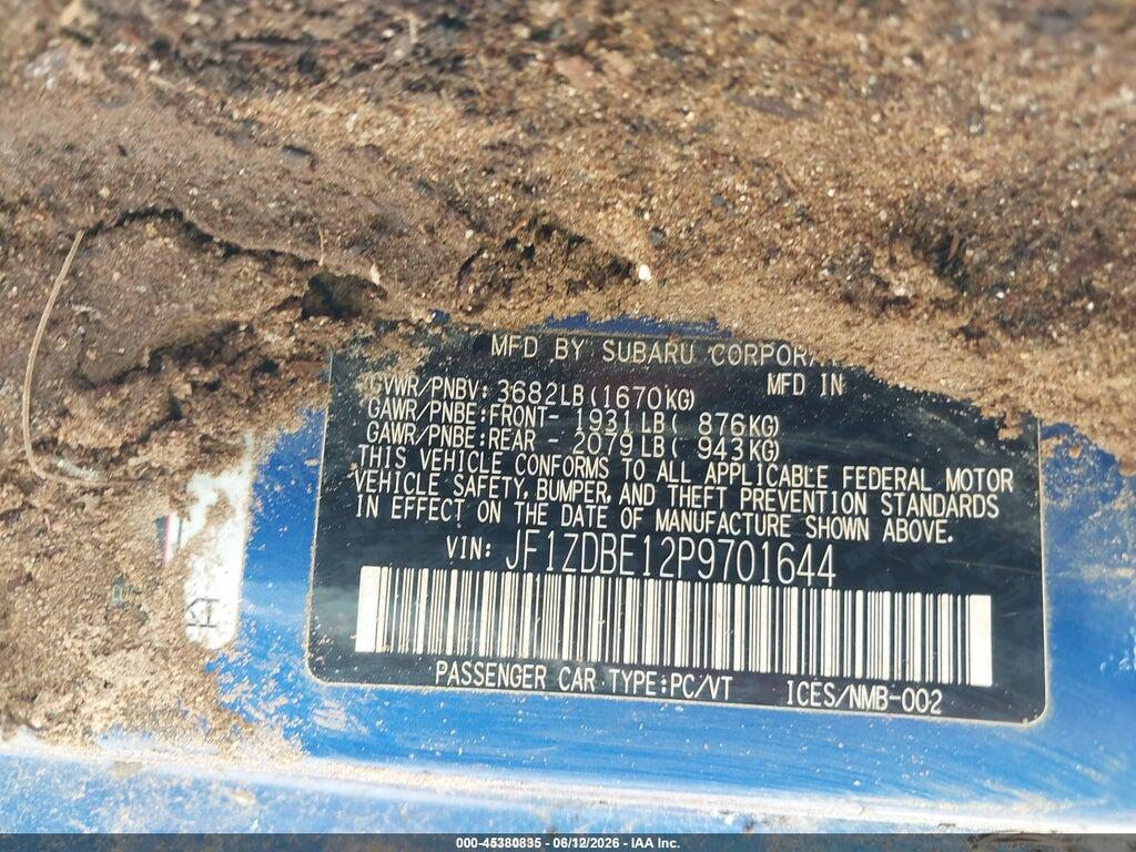 JF1ZDBE12P9701644 2023 SUBARU BRZ photo no. 9