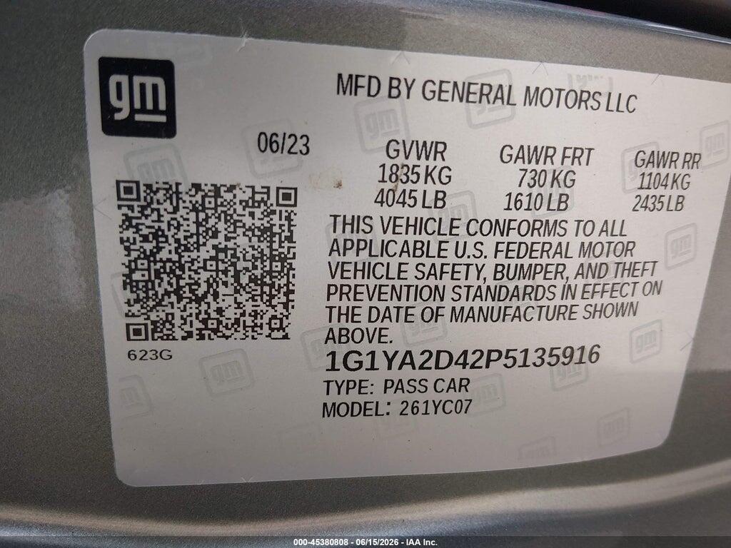 1G1YA2D42P5135916 2023 CHEVROLET CORVETTE STINGRAY photo no. 9