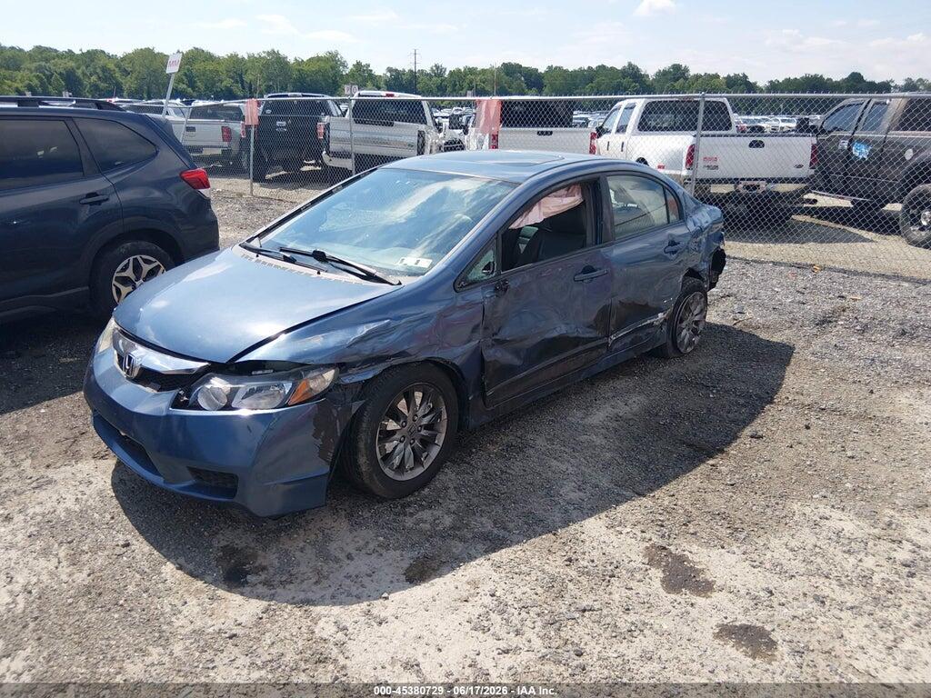 2HGFA16989H336718 2009 HONDA CIVIC photo no. 2