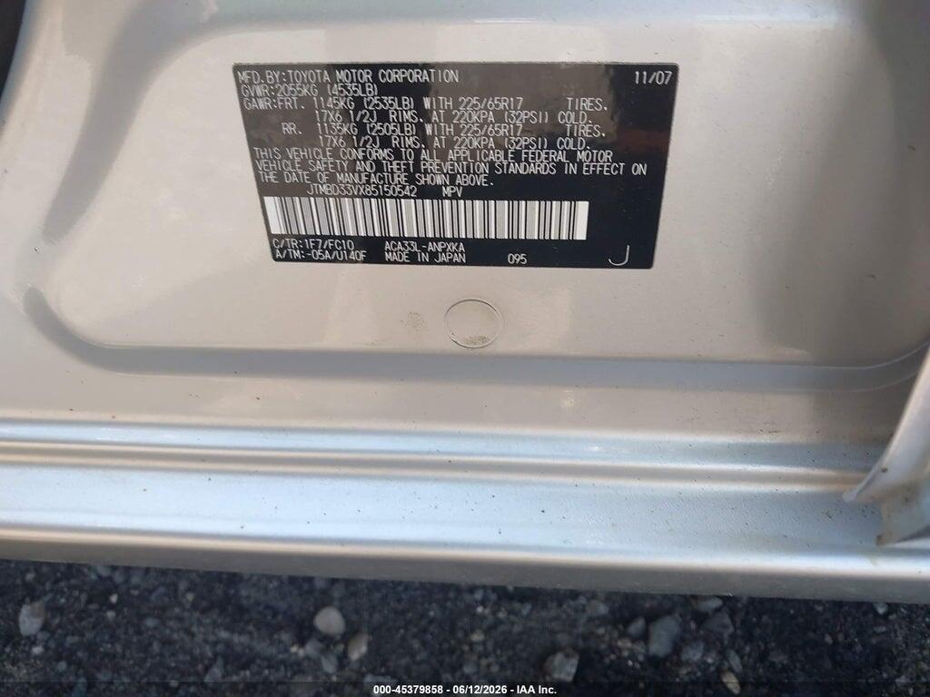 JTMBD33VX85150542 2008 TOYOTA RAV4 photo no. 9