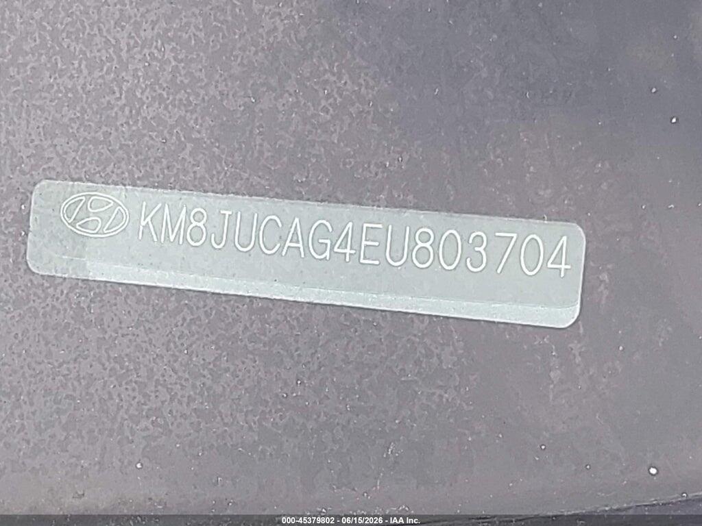 KM8JUCAG4EU803704 2014 HYUNDAI TUCSON photo no. 9