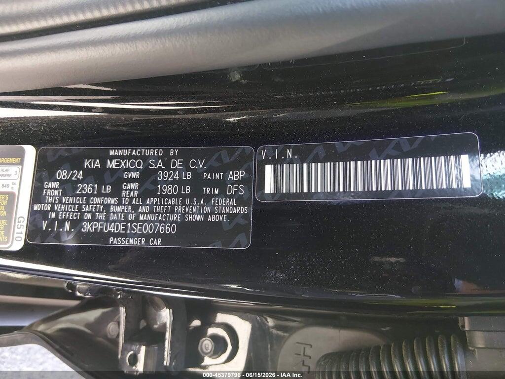 3KPFU4DE1SE007660 2025 KIA K4 photo no. 9