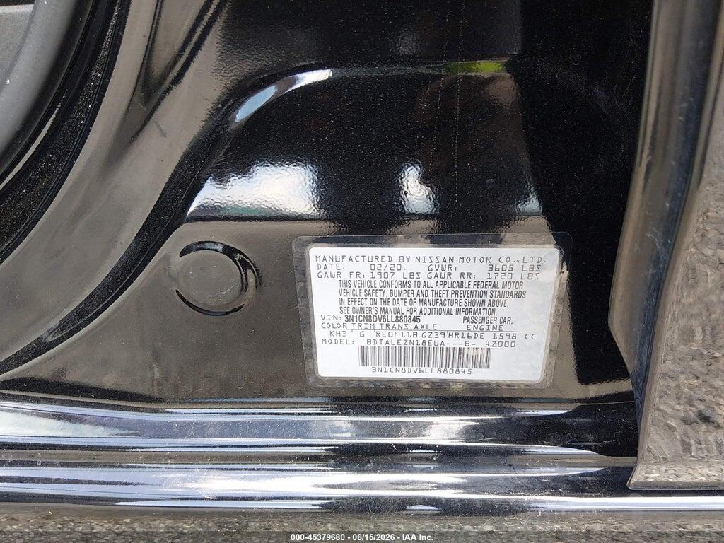 3N1CN8DV6LL880845 2020 NISSAN VERSA photo no. 9
