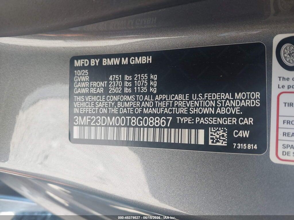 3MF23DM00T8G08867 2026 BMW M2 photo no. 9