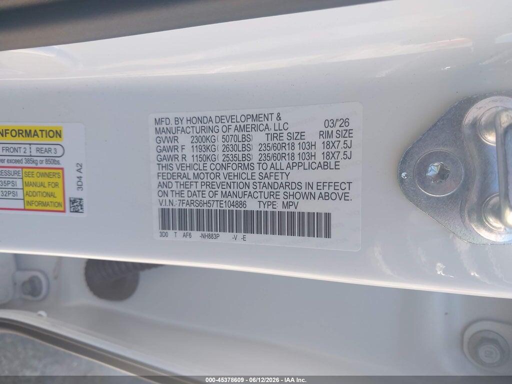 7FARS6H57TE104886 2026 HONDA CR-V HYBRID photo no. 9