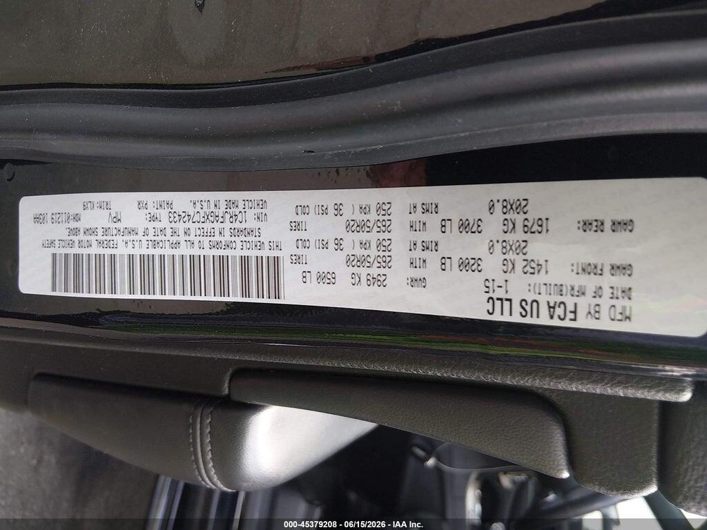 1C4RJFAGXFC742433 2015 JEEP GRAND CHEROKEE photo no. 9