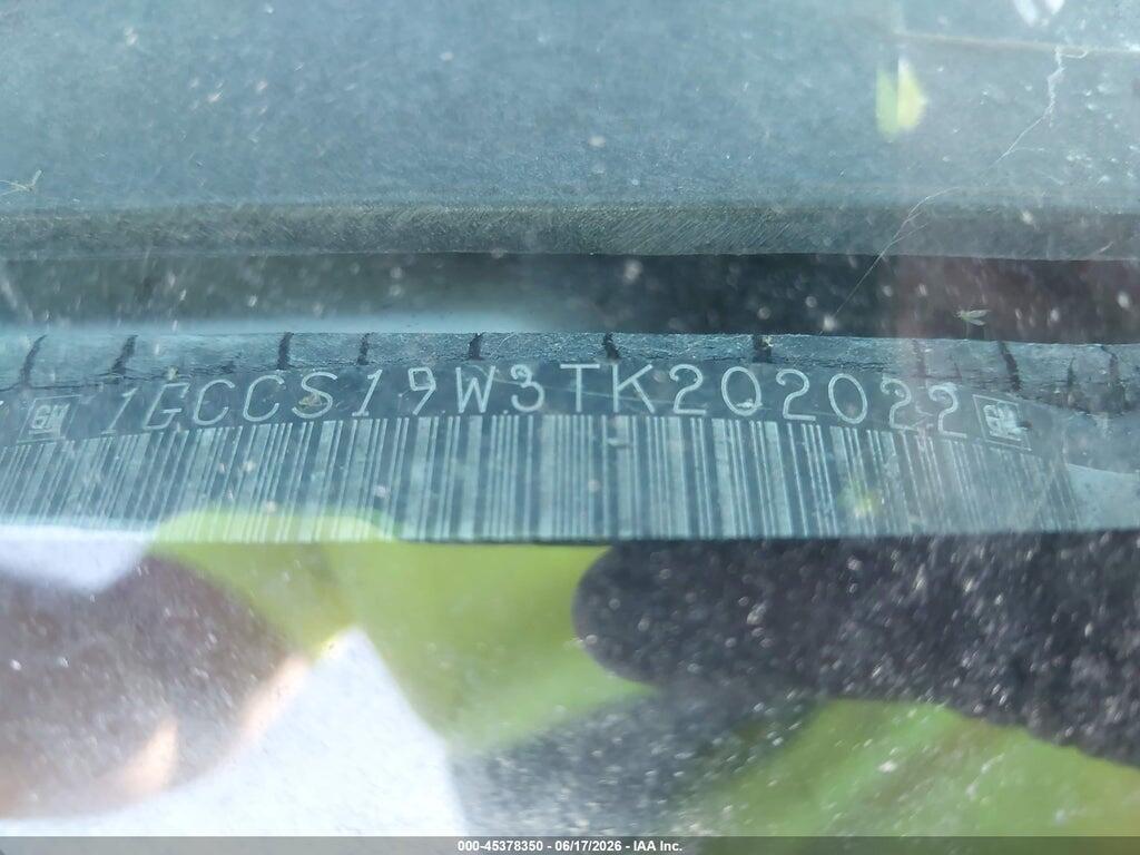 1GCCS19W3TK202022 1996 CHEVROLET S TRUCK photo no. 9