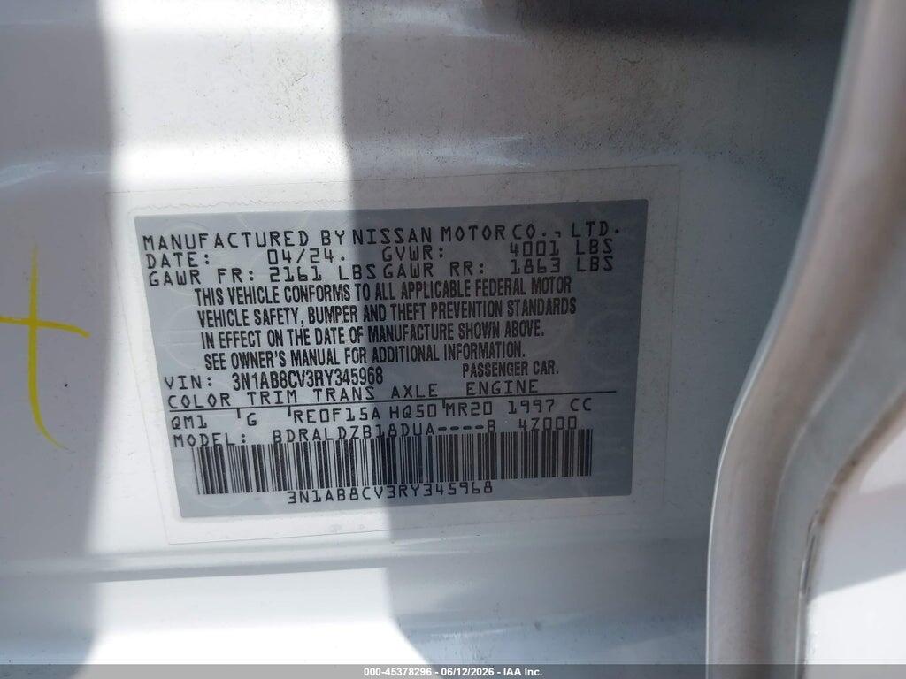 3N1AB8CV3RY345968 2024 NISSAN SENTRA photo no. 9