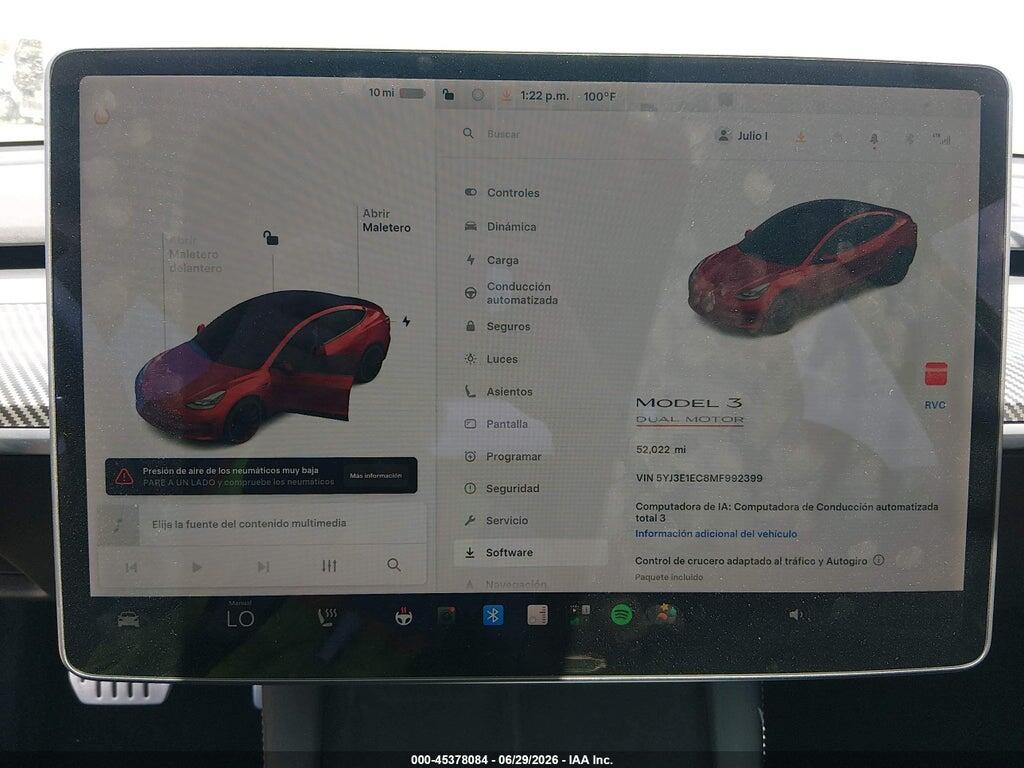 5YJ3E1EC8MF992399 2021 TESLA MODEL 3 photo no. 7