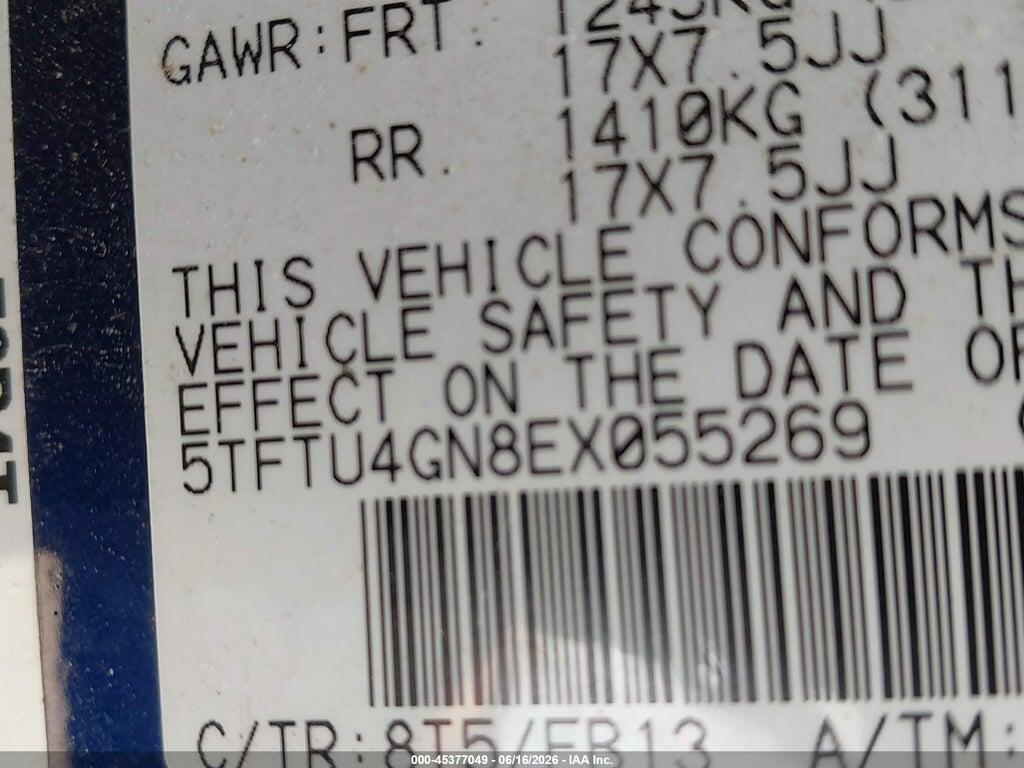 5TFTU4GN8EX055269 2014 TOYOTA TACOMA photo no. 9