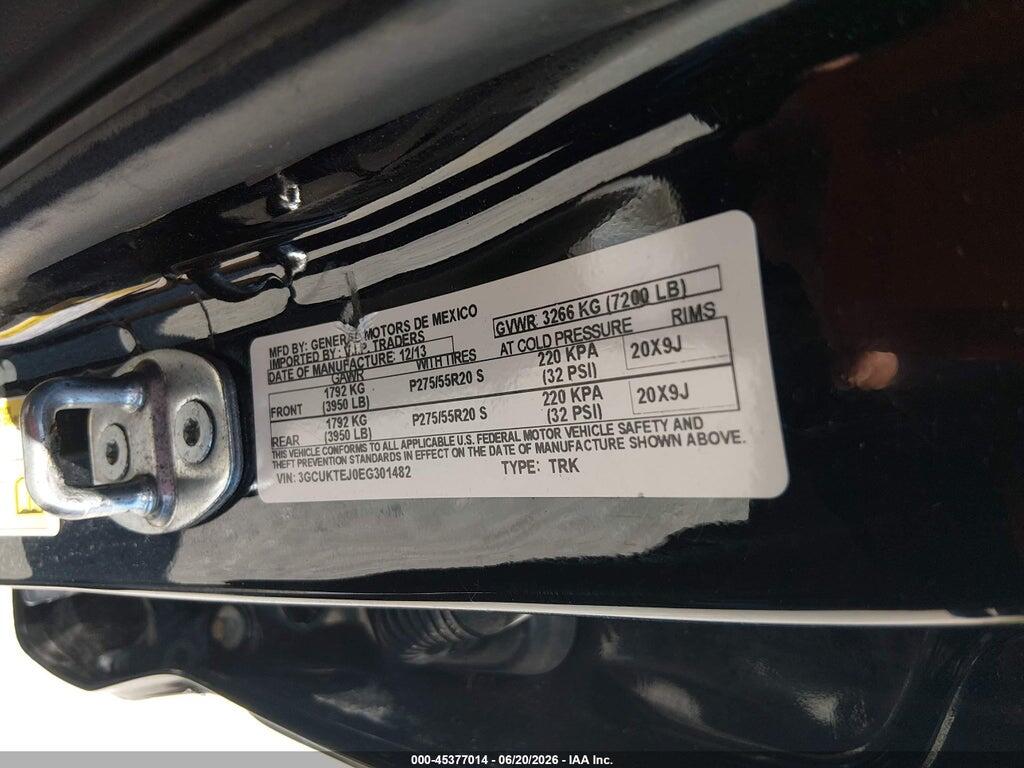 3GCUKTEJ0EG301482 2014 CHEVROLET SILVERADO 1500 photo no. 9
