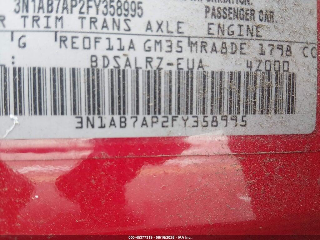 3N1AB7AP2FY358995 2015 NISSAN SENTRA photo no. 9