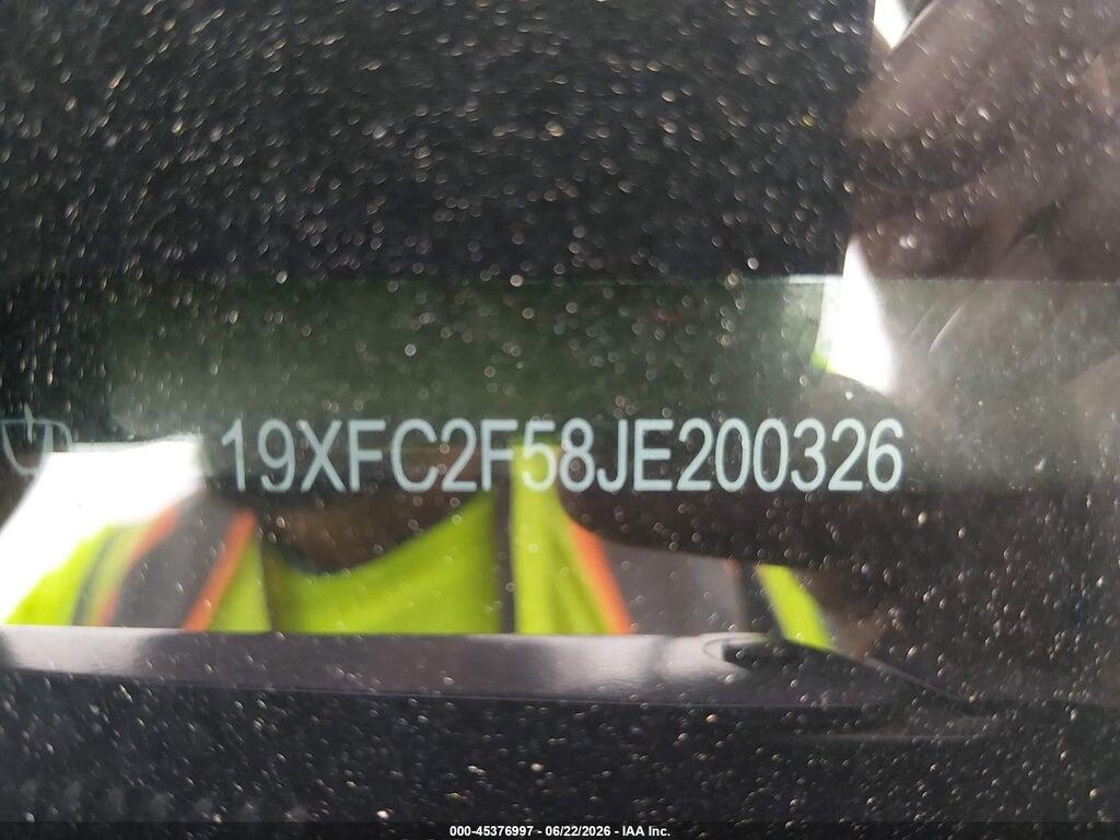 19XFC2F58JE200326 2018 HONDA CIVIC photo no. 9