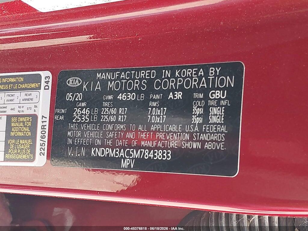 KNDPM3AC5M7843833 2021 KIA SPORTAGE photo no. 9