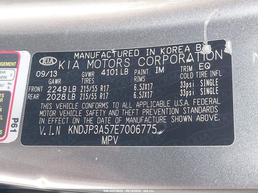KNDJP3A57E7006775 2014 KIA SOUL photo no. 9
