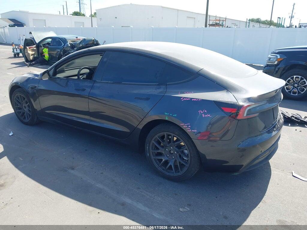 5YJ3E1EA4SF904685 2025 TESLA MODEL 3 photo no. 3