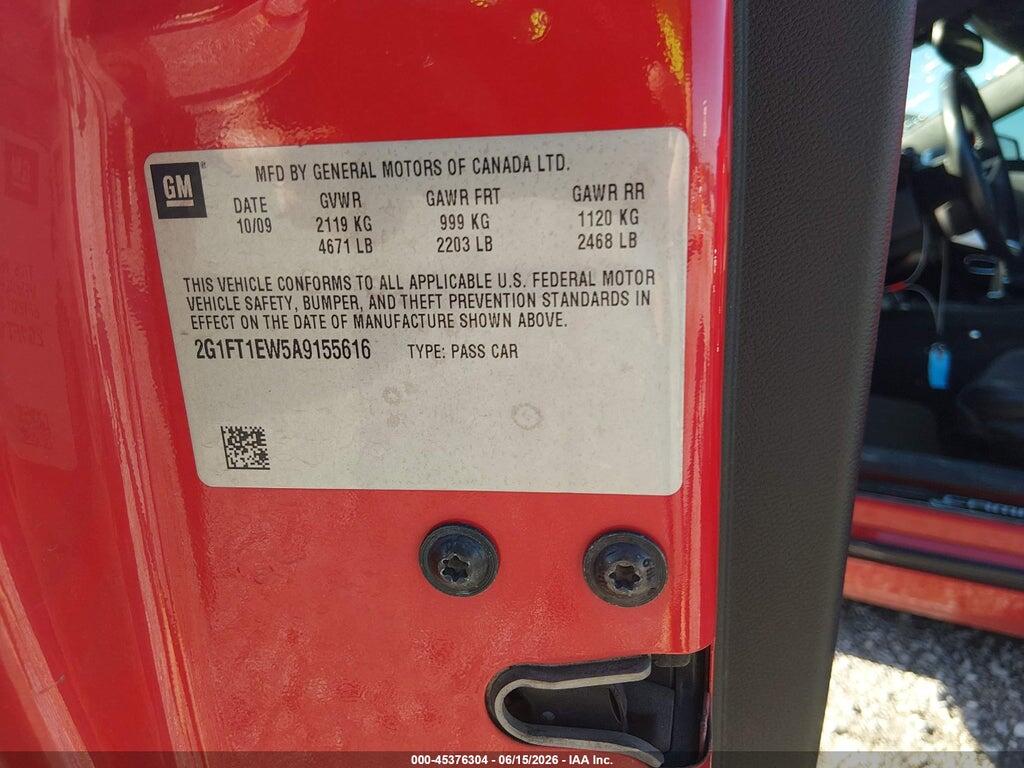 2G1FT1EW5A9155616 2010 CHEVROLET CAMARO photo no. 9