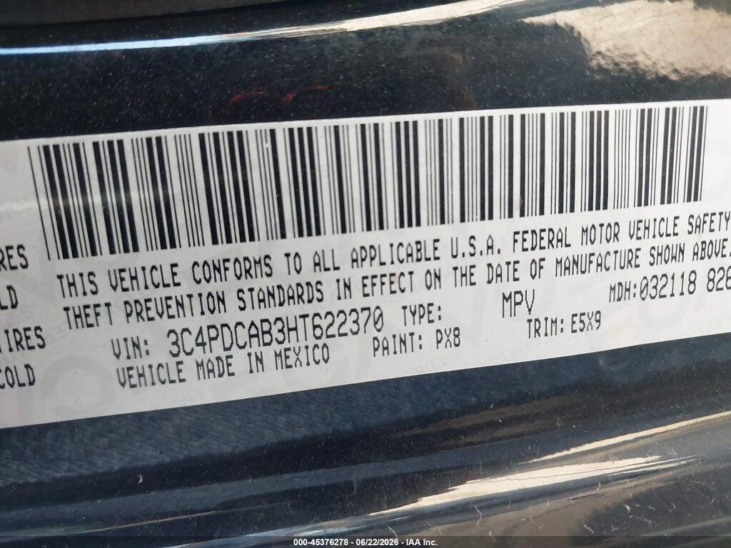 3C4PDCAB3HT622370 2017 DODGE JOURNEY photo no. 9