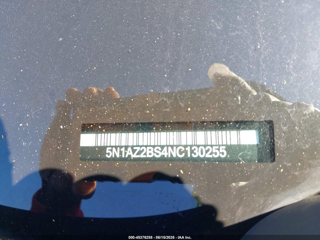 5N1AZ2BS4NC130255 2022 NISSAN MURANO photo no. 9