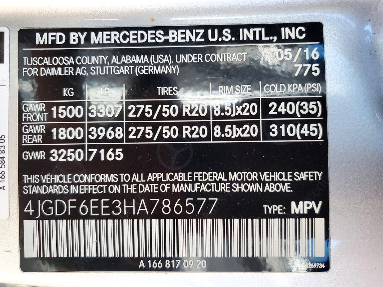 2017 MERCEDES-BENZ GLS 450 4MATIC — Фото 13 из 13
