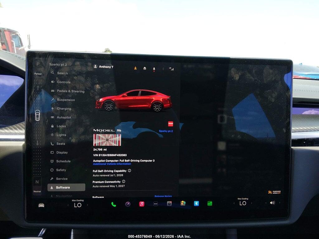 5YJSA1E68MF452083 2021 TESLA MODEL S photo no. 7
