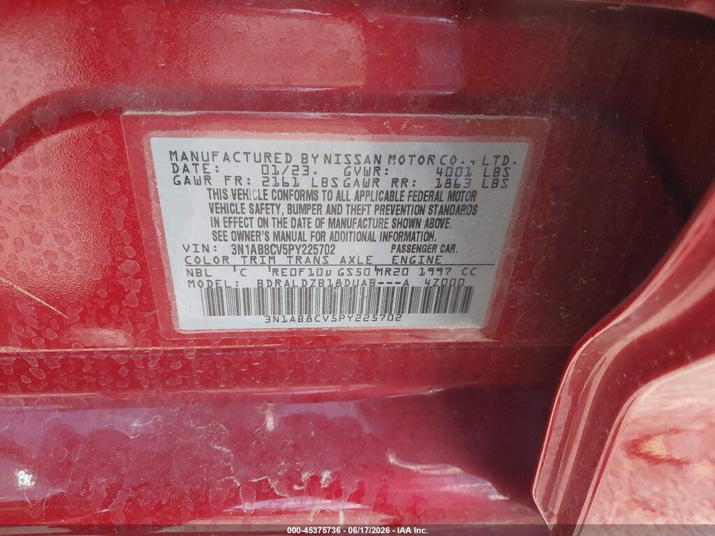 3N1AB8CV5PY225702 2023 NISSAN SENTRA photo no. 9