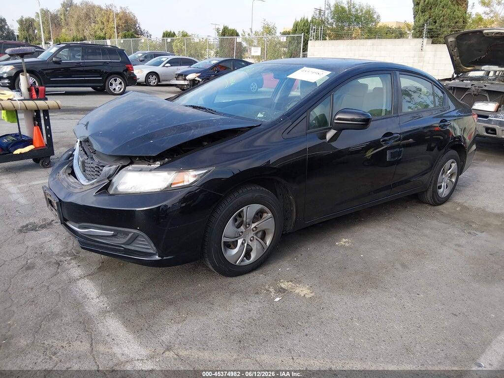 2HGFB2F55FH543420 2015 HONDA CIVIC photo no. 2