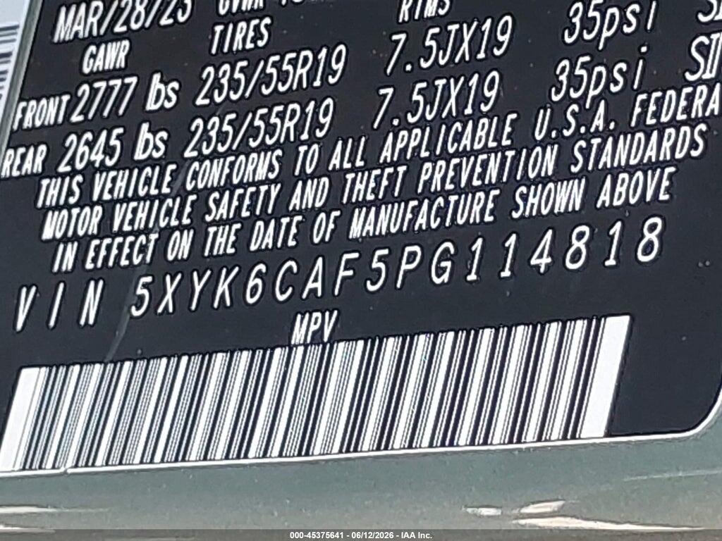 5XYK6CAF5PG114818 2023 KIA SPORTAGE photo no. 9