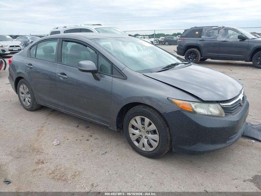 19XFB2F53CE076133 2012 HONDA CIVIC photo no. 1