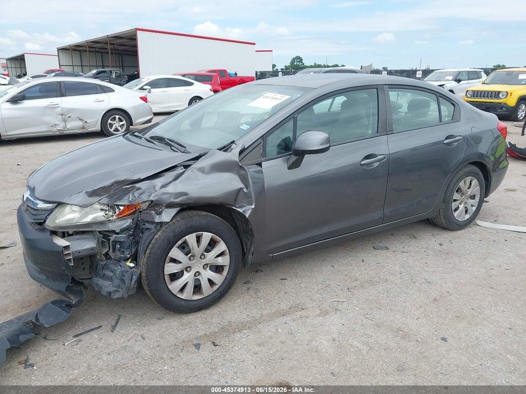 19XFB2F53CE076133 2012 HONDA CIVIC photo no. 2