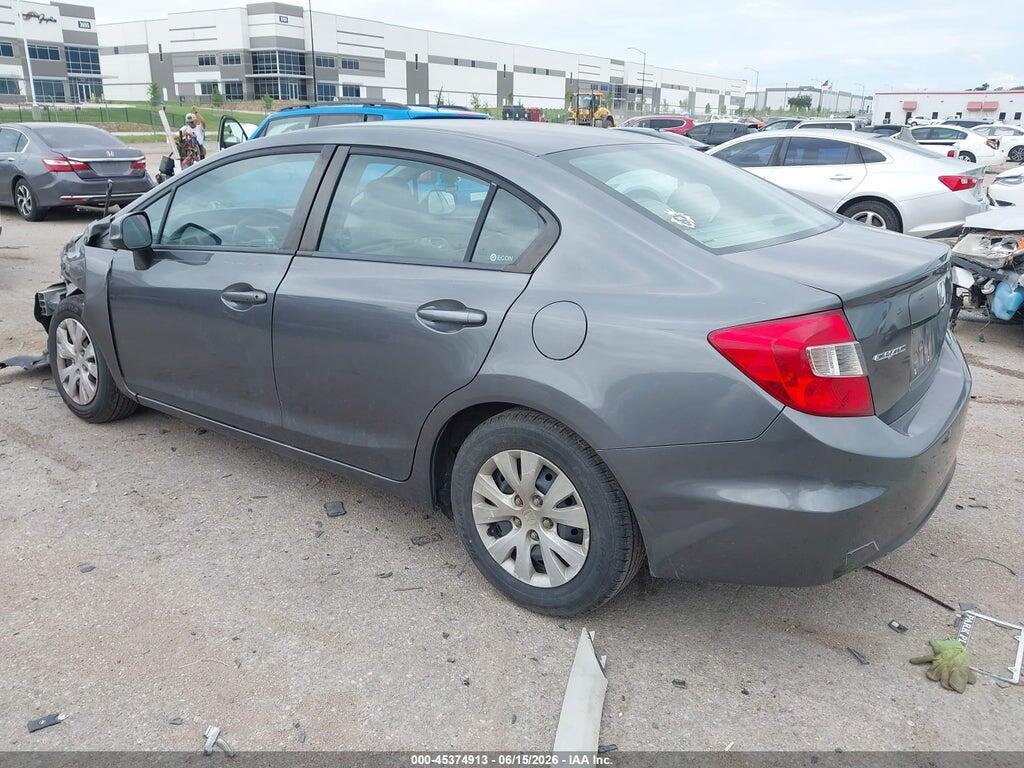 19XFB2F53CE076133 2012 HONDA CIVIC photo no. 3