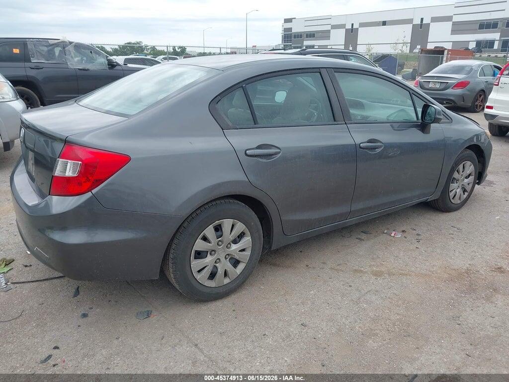 19XFB2F53CE076133 2012 HONDA CIVIC photo no. 4