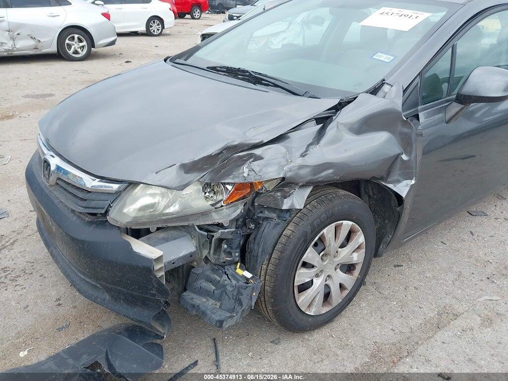 19XFB2F53CE076133 2012 HONDA CIVIC photo no. 6