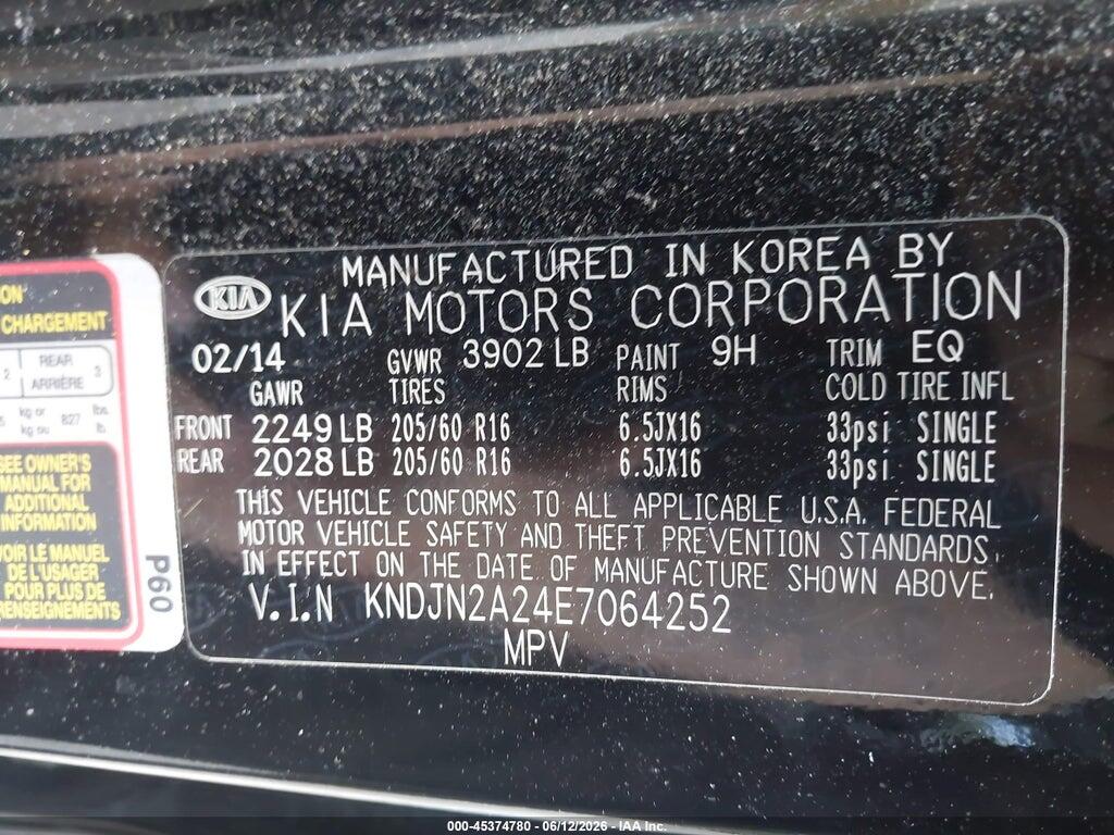 KNDJN2A24E7064252 2014 KIA SOUL photo no. 9
