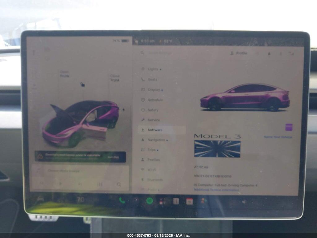 5YJ3E1ETXRF855116 2024 TESLA MODEL 3 photo no. 7