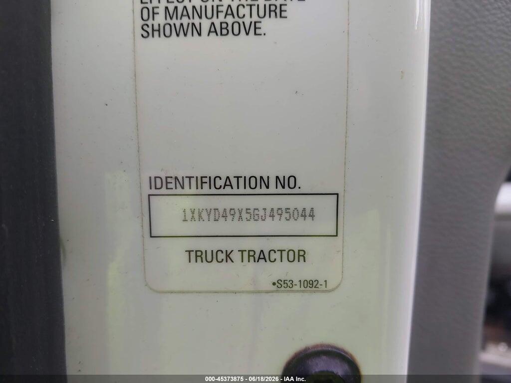 1XKYD49X5GJ495044 2016 KENWORTH CONSTRUCTION photo no. 8