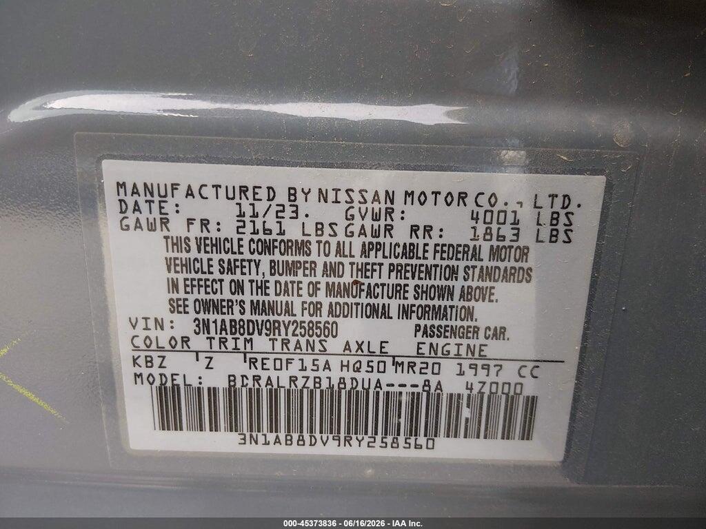 3N1AB8DV9RY258560 2024 NISSAN SENTRA photo no. 9