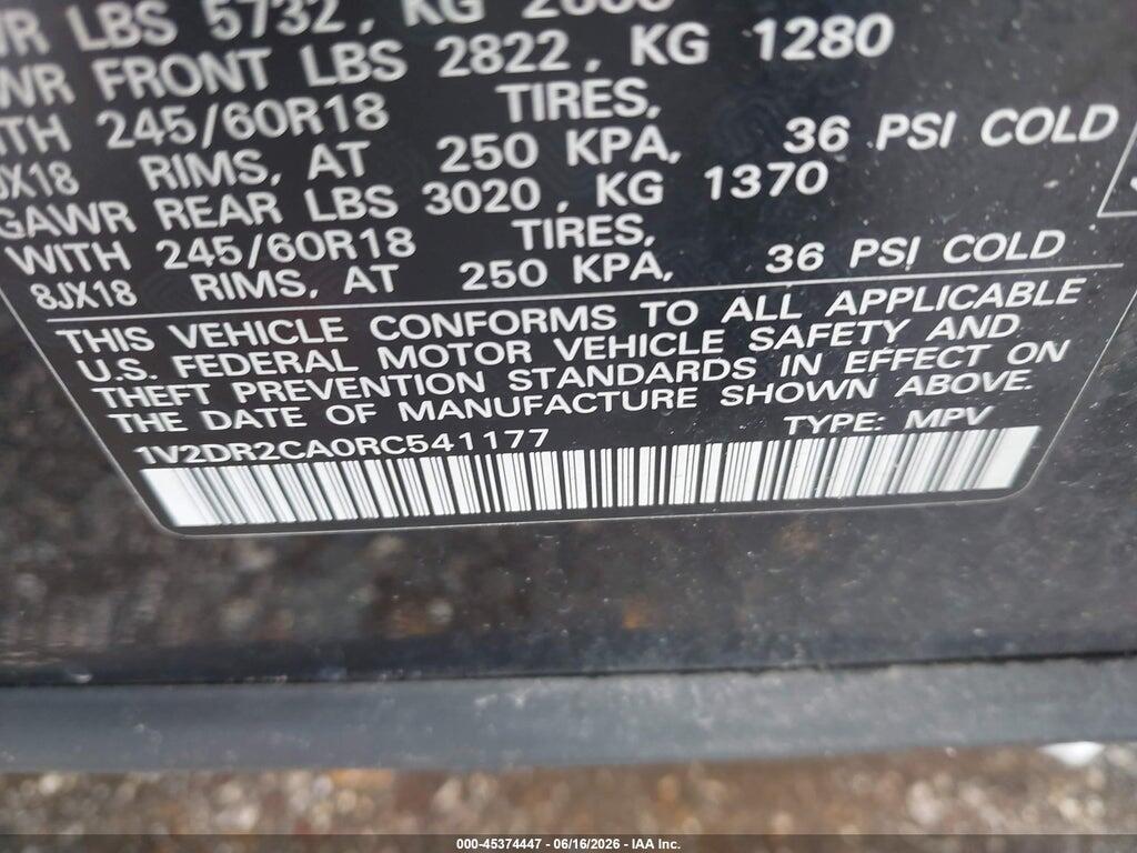 1V2DR2CA0RC541177 2024 VOLKSWAGEN ATLAS photo no. 9
