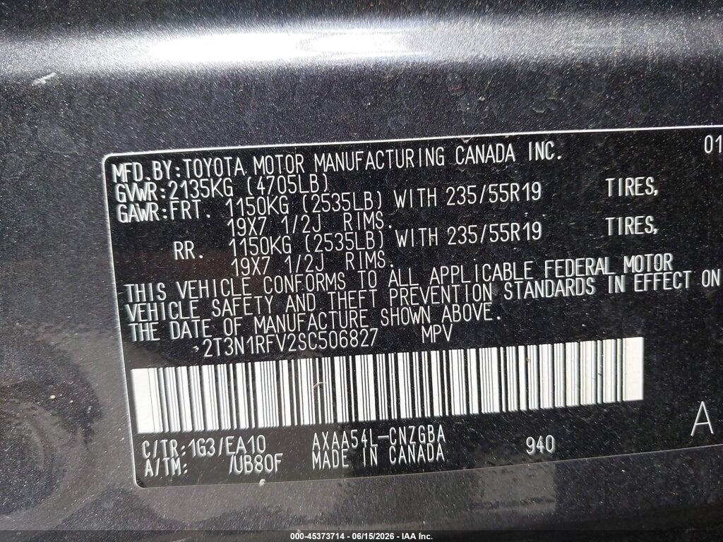 2T3N1RFV2SC506827 2025 TOYOTA RAV4 photo no. 9