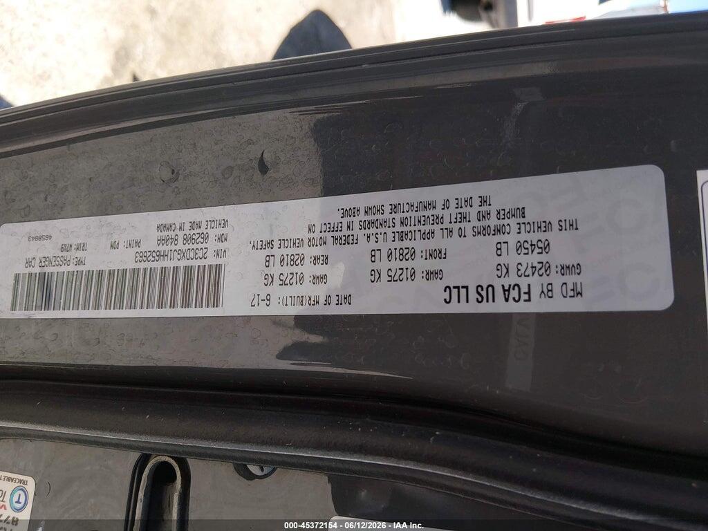 2C3CDXGJ1HH652663 2017 DODGE CHARGER photo no. 9