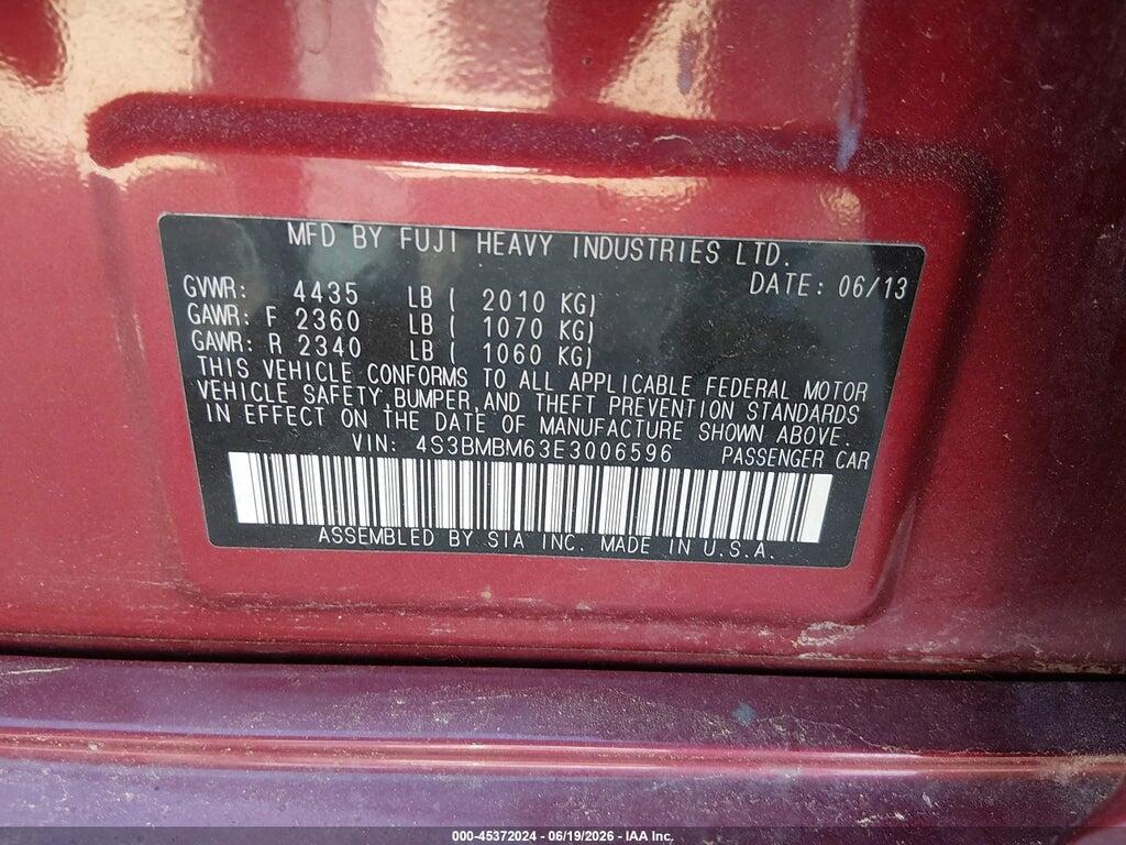4S3BMBM63E3006596 2014 SUBARU LEGACY photo no. 9