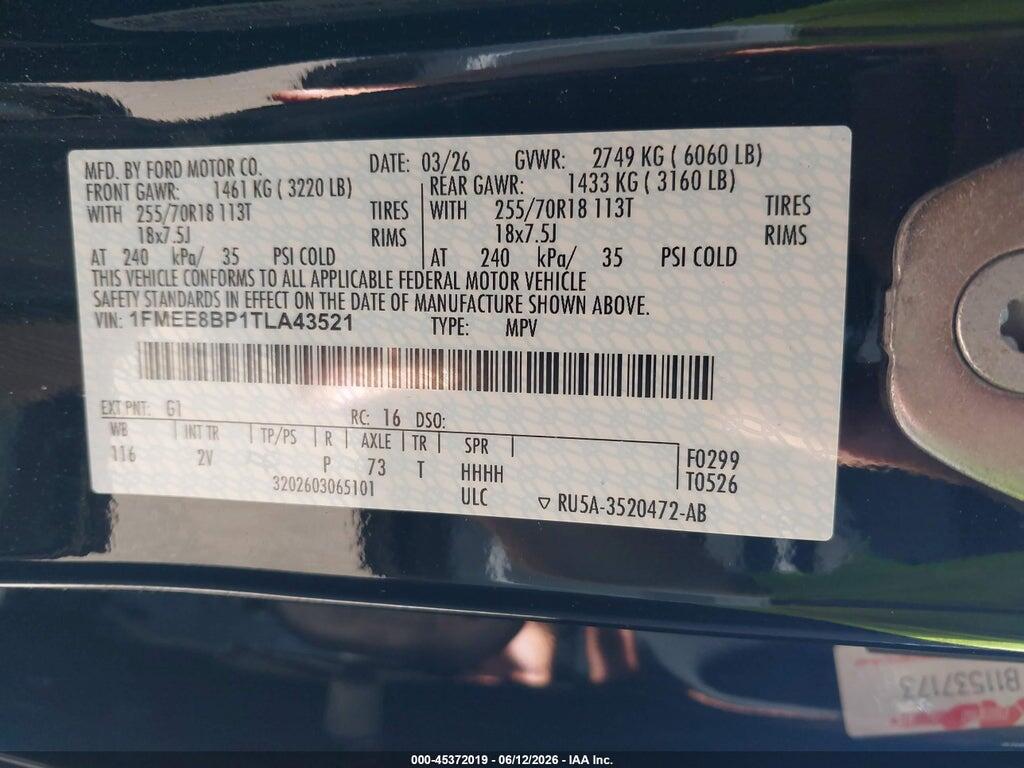 1FMEE8BP1TLA43521 2026 FORD BRONCO photo no. 9