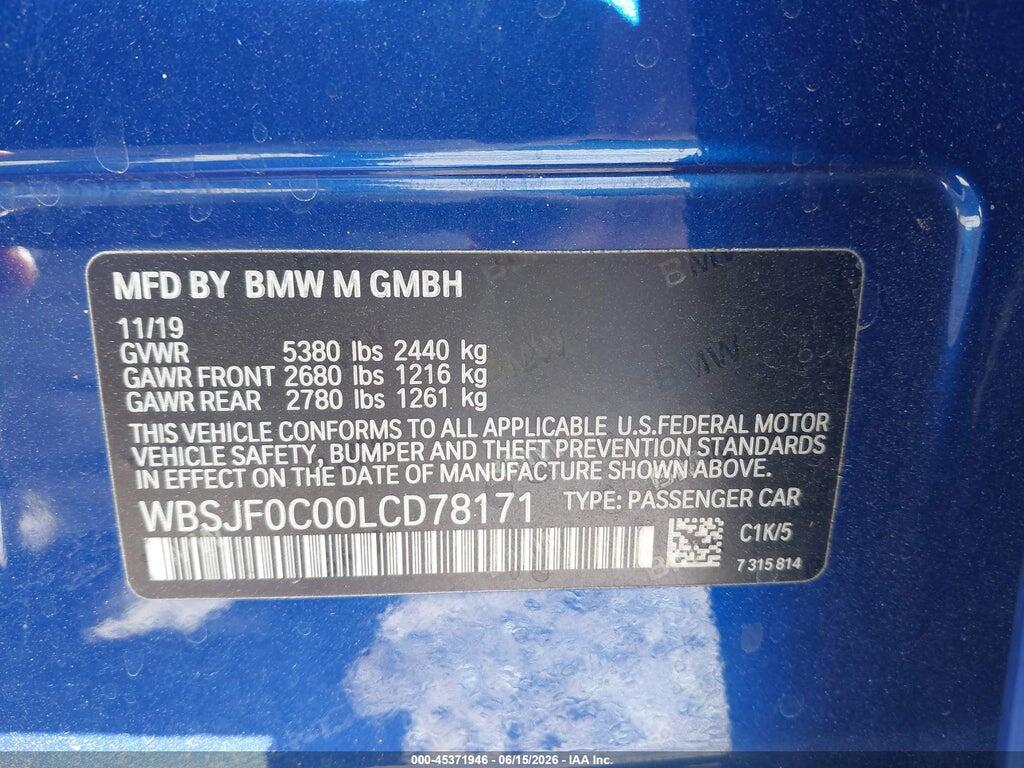 WBSJF0C00LCD78171 2020 BMW M5 photo no. 9
