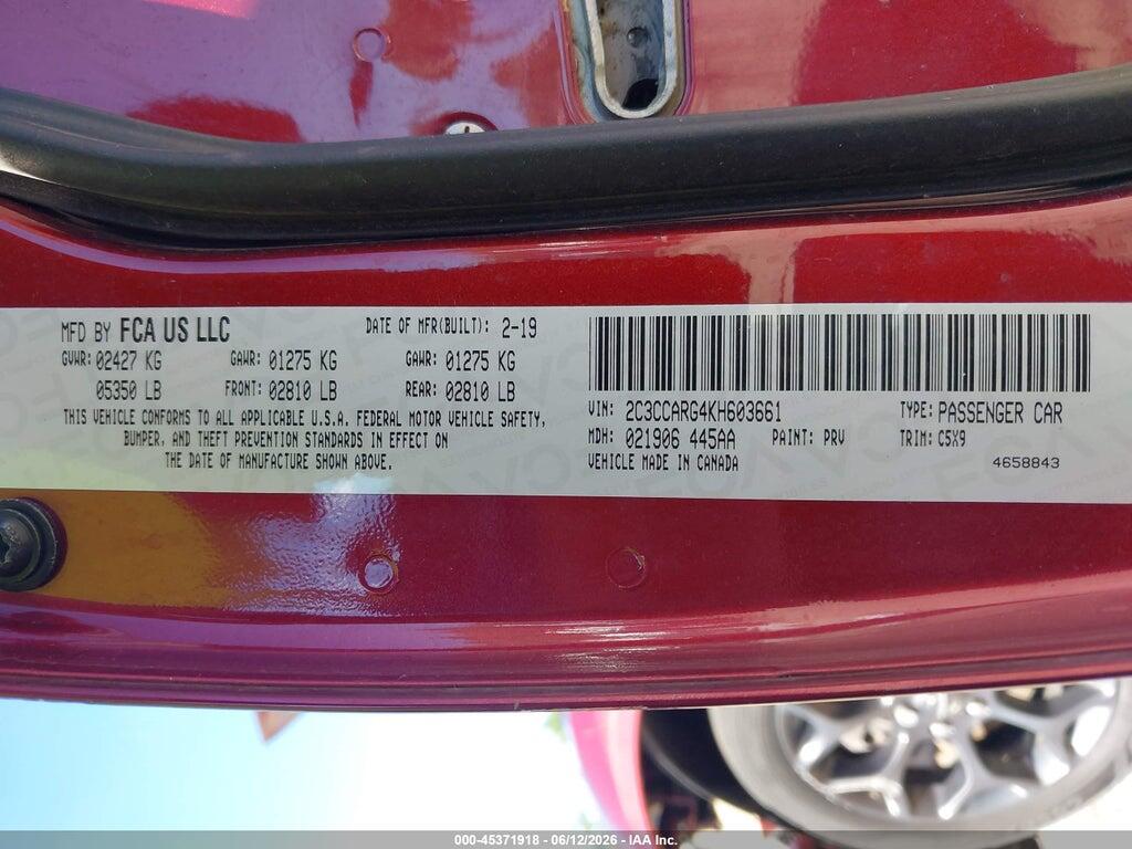 2C3CCARG4KH603661 2019 CHRYSLER 300 photo no. 9