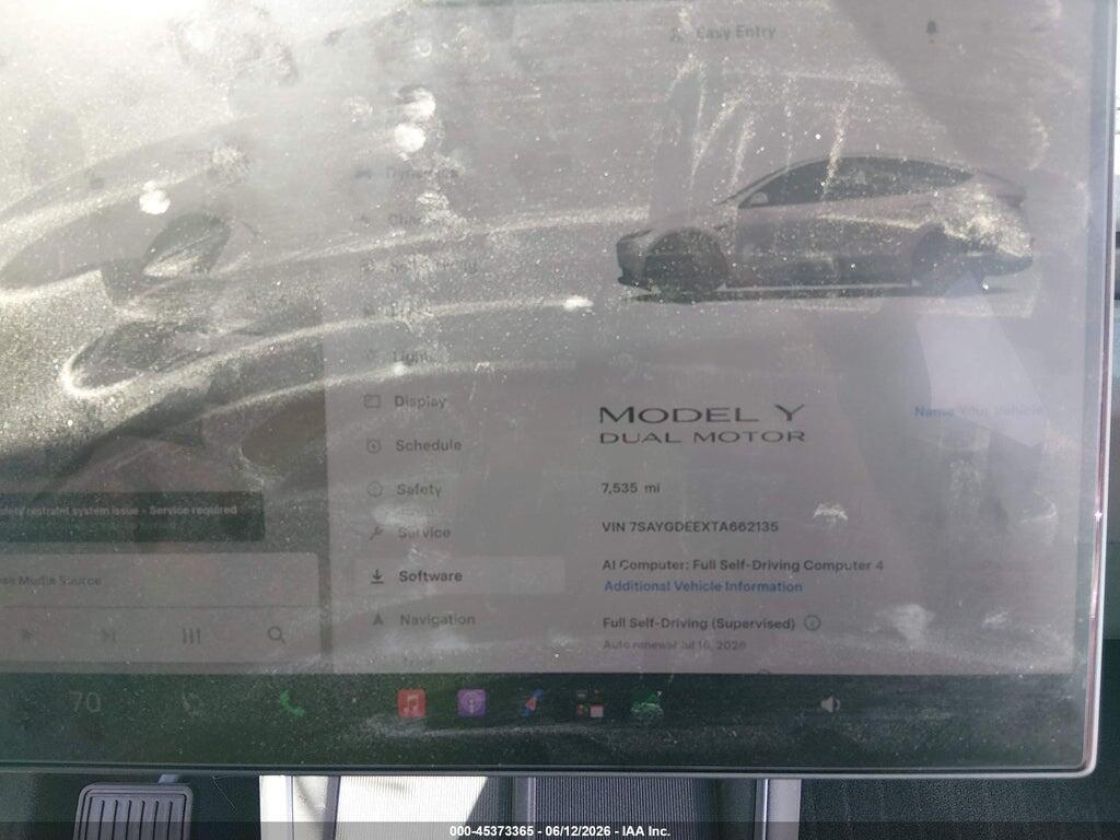 7SAYGDEEXTA662135 2026 TESLA MODEL Y photo no. 7