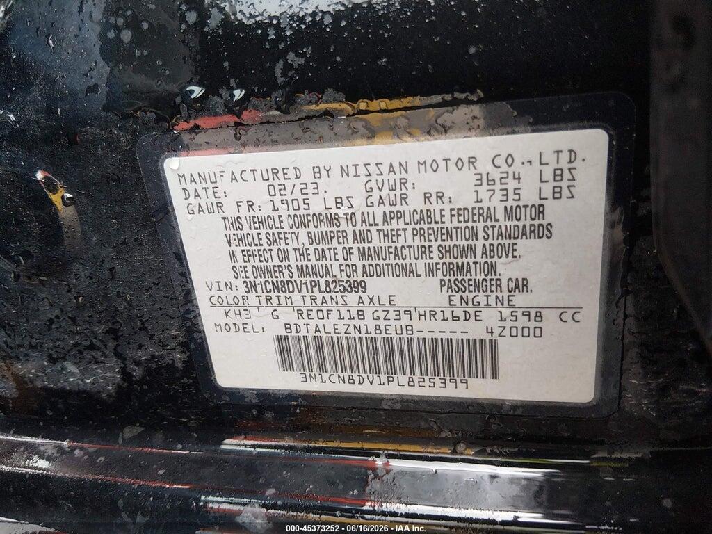 3N1CN8DV1PL825399 2023 NISSAN VERSA photo no. 9