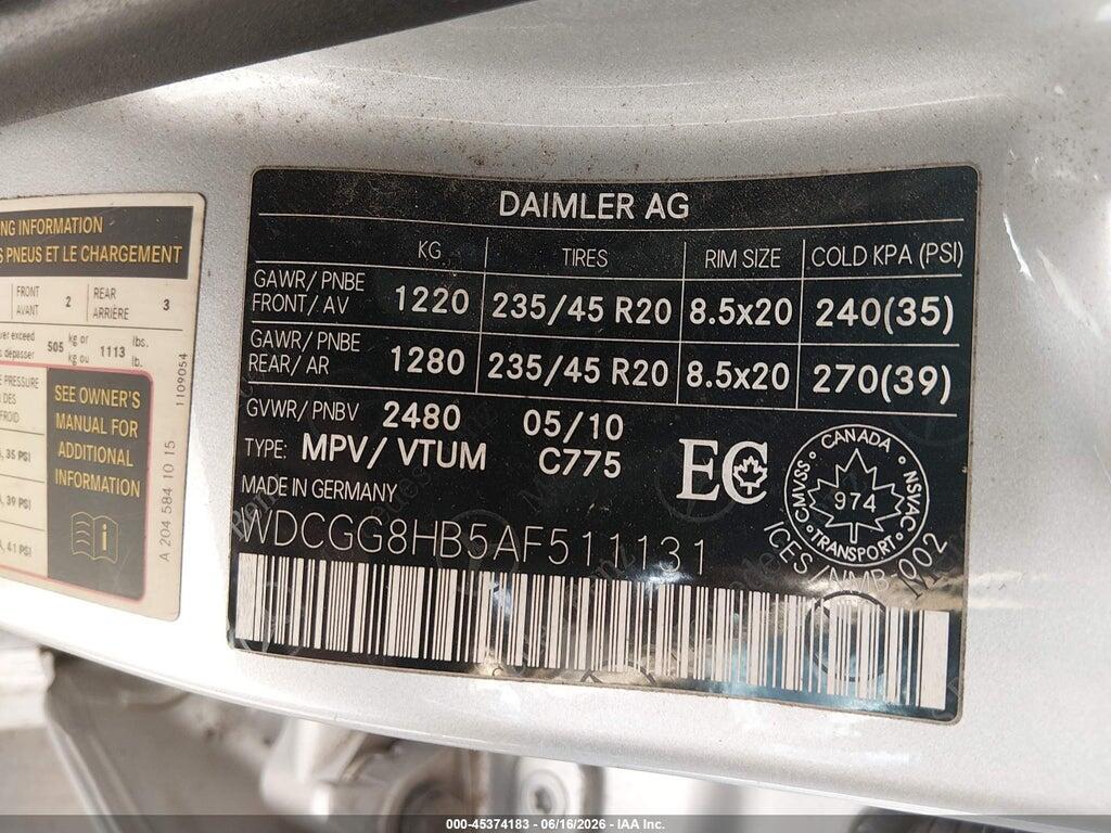 WDCGG8HB5AF511131 2010 MERCEDES-BENZ GLK 350 photo no. 9